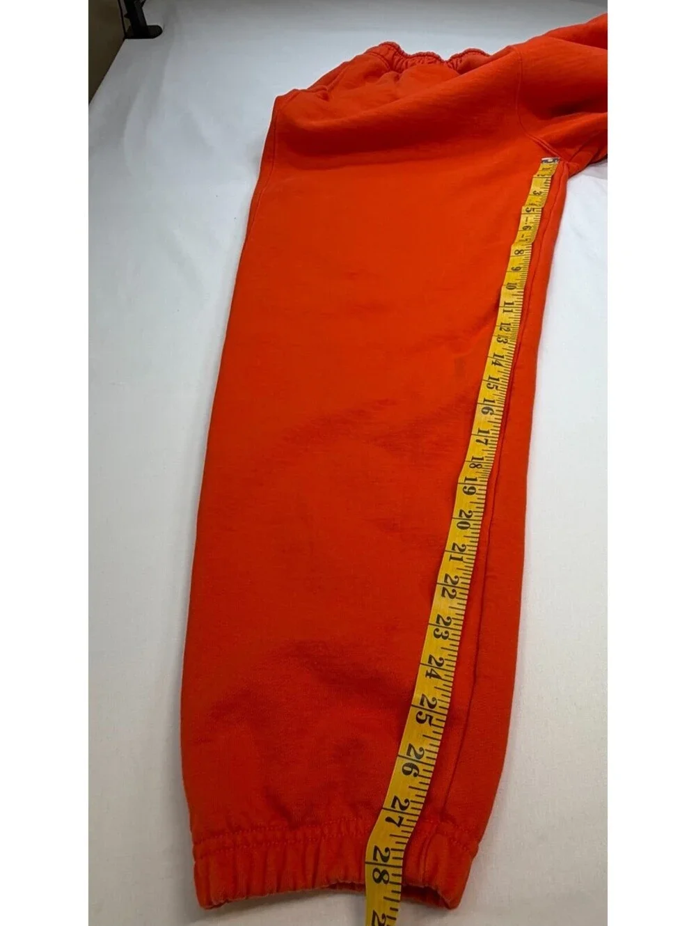 Nike Men's Sweatpants Pull On Tapered Solid Stretch Fleece Size L Orange